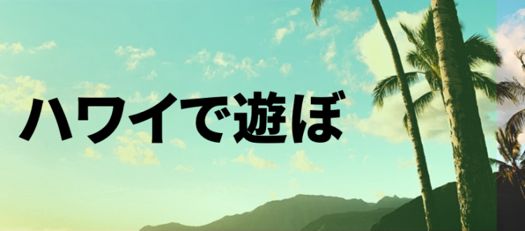 ハワイで遊ぼ